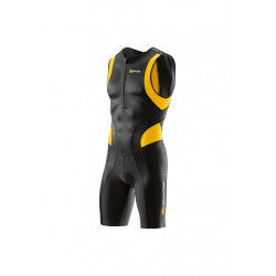 Skins Tri 400 Mens Skinsuit Front Zip - Article compression pour Homme - Noir