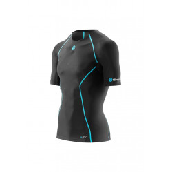 Skins A200 Top Short Sleeve - Article compression pour Homme - Noir