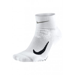 Nike Elite Cushion Quarter Running Sock Chaussettes running - Blanc