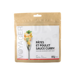 Voyager Pâtes et poulet sauce curry Diététique $scat.CAT_NOM