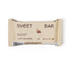 SANTAMADRE Barre énergétique Sweet bar Chocolat blanc et Myrtilles Diététique