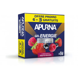 Apurna Etui Gels Energie 6+3 - Fruits Rouges Diététique Gels