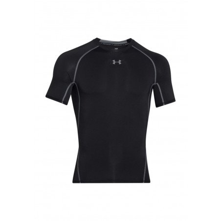 vignette-Under Armour HG Armour Short Sleeve Tee Article compression - Noir