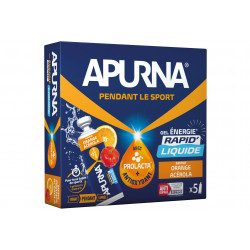 Apurna Etui Gels Energétiques Liquide - Orange Acérola Diététique Gels