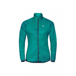 Odlo Jacket Omnius - Vestes course pour Femme - Bleu