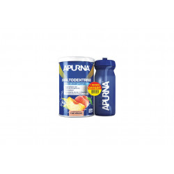 Apurna Boisson Maltodextrine - Thé pêche + bidon Diététique Préparation