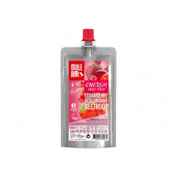 Mulebar Pulpe de fruits Vegan - Fraise Groseille Betterave Diététique Gels