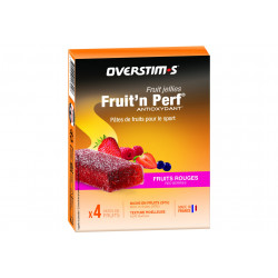 Overstims Étuis 4 barres Fruit'n Perf antioxydant - Fruits rouges Diététique Barres