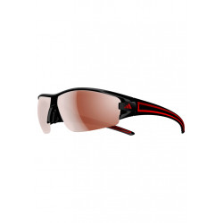 adidas Evil Eye Halfrim S Shiny Black/Red Lunettes de sport - Blanc