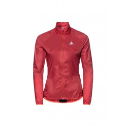Odlo Jacket Omnius Light - Vestes course pour Femme - Rouge