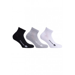 Athlitech 3 Pack Shorty Socks - Chaussettes running pour Femme - Gris