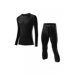 Löffler Transtex Warm 3/4 Pants Set - Sous-vêtements sport pour Homme - Noir