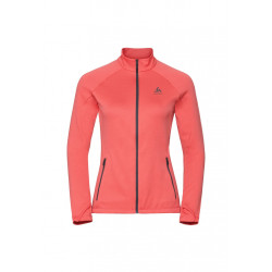 Odlo Midlayer Full Zip Proita - Vestes course pour Femme - Rouge