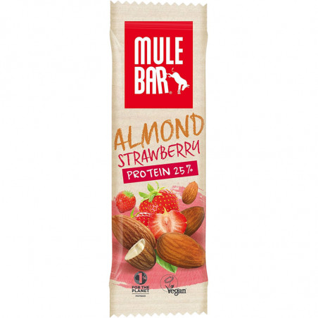 vignette-Mulebar Barre protéinée Vegan Amande Fraise vignette-Mulebar Barre protéinée Vegan Amande Fraise