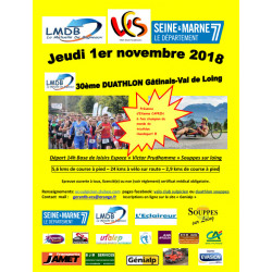 Avis de coureurs sur le Duathlon Gâtinais-Val de Loing - affiche édition 2018