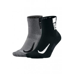 Nike Multiplier No-Show Socken 2 Paar Chaussettes running - Noir