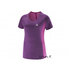 Salomon Tee-shirt Agile W vêtement running femme