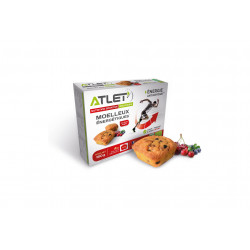 Atlet Étui de 4 Moelleux Énergétique - Fruits Rouges Diététique Barres