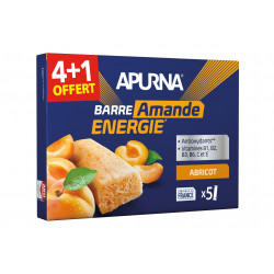 Apurna Étui barres énergétiques Abricot/Amande 4+1 Diététique Barres
