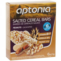 APTONIA Barre de céréales salé CLAK cacahuète 6x21g