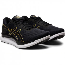 Asics GLIDERIDE chaussures running homme - coloris BLACK/PURE GOLD avis de coureurs