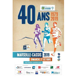 20 km Marseille - Cassis - affiche édition 2019 - 40 ans