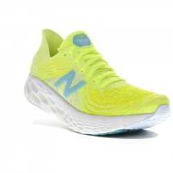 New Balance Fresh Foam 1080 V10 femme - Coloris : jaune fluo, vert d'eau, blanc et gris