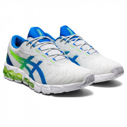 Asics Gel-Quantum 180 5 chaussures running homme - Couleur: WHITE/ELECTRIC BLUE