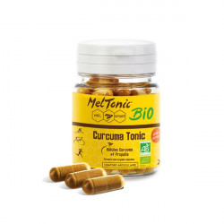 Curcuma Tonic Bio - MELTONIC. Boîte de 60 gélules