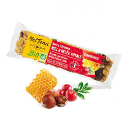 Barre céréales Bio - Cranberries & Noisettes grillées - MELTONIC- barre de 30 grammes