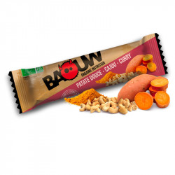 Barre énergétique Bio Baouw PATATE DOUCE - CAJOU - CURRY
