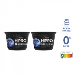 Yaourt myrtille 0% MG HIPRO