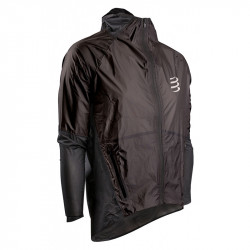 Veste imperméable Compressport Hurricane Waterproof 25/75 coloris noir