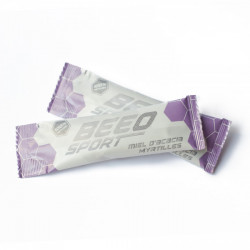 Mielette Beeo sport de 20 grammes au miel d'acacia et concentré naturel de myrtilles