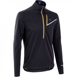 Maillot softshell Evadict manches longues trail running homme noir bronze