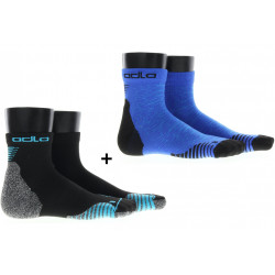 Odlo Pack de 2 Ceramicool Quarter Chaussettes