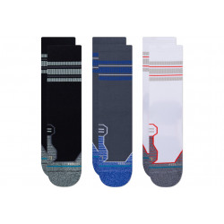 Stance Lot de 3 paires Run Manor Crew Chaussettes