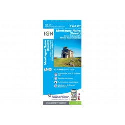 Carte IGN 2344OT Montagne Noire Ouest Cartes