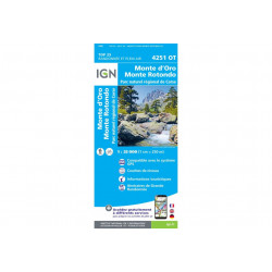 Carte IGN 4251OT Monte d'Oro Monte Rotondo Cartes
