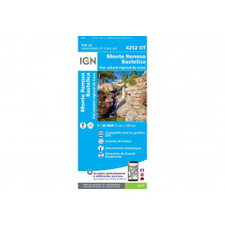 Carte IGN 4252OT Monte Renoso Bastelica Cartes