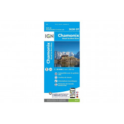 Carte IGN 3630OT Chamonix-Mont-Blanc Cartes