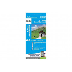 Carte IGN 3430ET La Clusaz Le Grand-Bornand Cartes