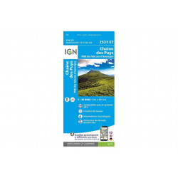 Carte IGN 2531ET Chaîne des Puys Cartes
