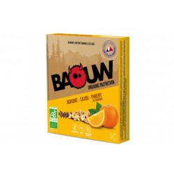 Baouw Étui 3 barres nutritionnelles bio - Agrume - Cajou - Piment de Jamaïque Diététique