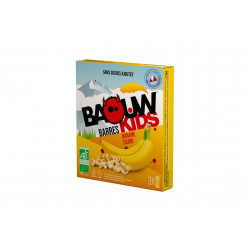 Baouw Étui 3 barres nutritionnelles bio - Banane - Cajou - KIDS Diététique Barres