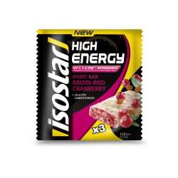 Isostar Barres High Energy - Raisin et Cranberry Diététique Barres
