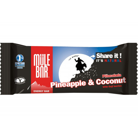 vignette-Mulebar Barre énergétique Bio - Vegan Ananas-noix de coco vignette-Mulebar Barre énergétique Bio - Vegan Ananas-noix de coco