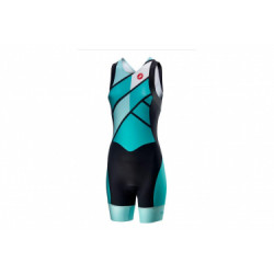 Combinaison trifonction sans manches femme castelli distance w race turquoise   vert xs