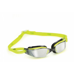 Lunettes de bain michael phelps xceed jaune noir lentilles mirror argent