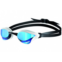 Lunettes de natation arena cobra core mirror noir bleu blanc